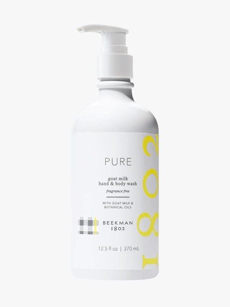 Beekman 1802 Goat Milk Hand & Body Wash in branded component on a light gray background